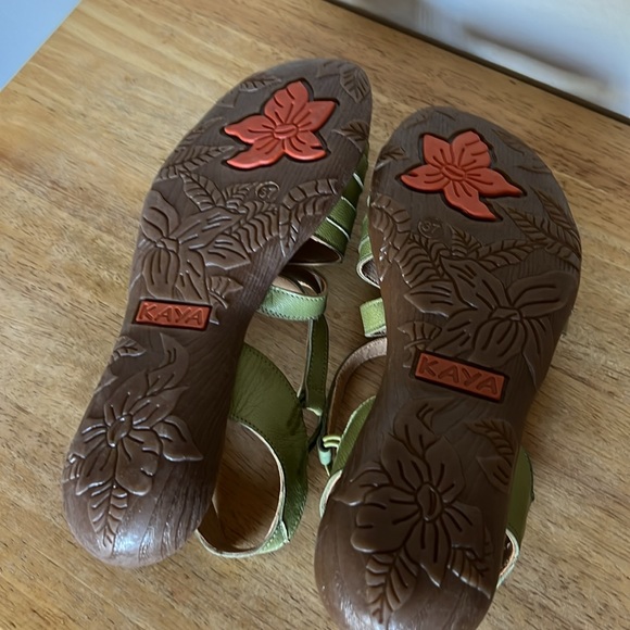 Jafa 124 Green Studded Toe Sandals Size 37 - Picture 5 of 8